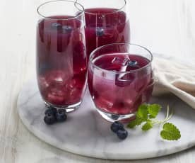 Infuso freddo vaniglia e mirtilli