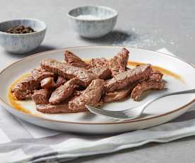 Browning Beef Strips