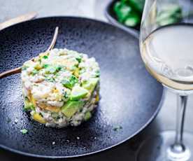 Doradentartar mit Vanille