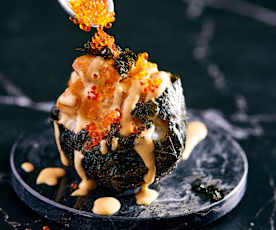 Baked Salmon Sushi Cups