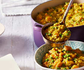 Süßkartoffel-Reis-Topf