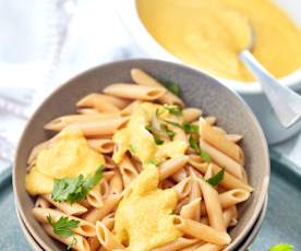 Vegane Käsesauce (zu Nudeln oder zum Überbacken)