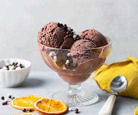 Crème glacée au chocolat