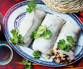 Banh cuon (crêpes vietnamiennes au porc)