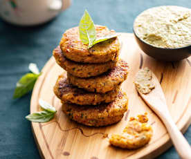 Baby-friendly Chickpea and Butter Bean Patties