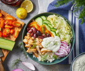 Bowl de pollo Shawarma