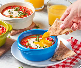 Steamed Eggs in Tomato Sauce (Shakshuka)