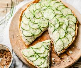 Tarte rafraîchissante concombre et thon