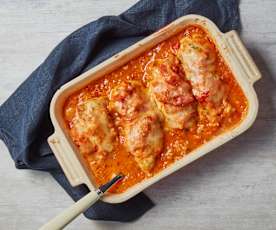 Pollo a la pizzaiola