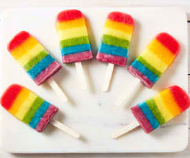 Rainbow Popsicles