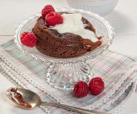 Γρήγορα ατομικά σουφλέ σοκολάτας