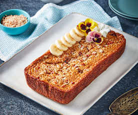 Pan de plátano saludable