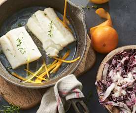 Bacalao al aroma de cítricos al vacío