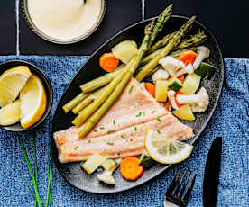 Truite à la sauce hollandaise