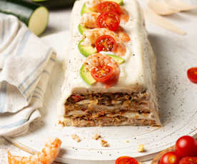 Pastel frío de pisto