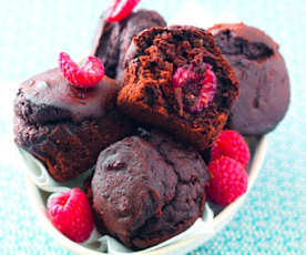 Muffins met intense chocolade (zonder toegevoegde suiker)