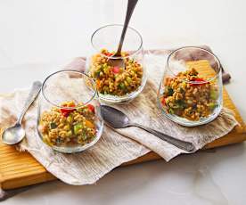 Insalata di farro vegetariana