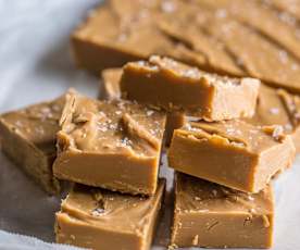 Salted Chocolate Caramel Fudge