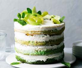 Κέικ ombre σε πράσινες αποχρώσεις