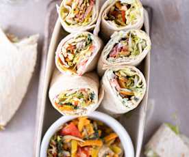 Wrapy z warzywami i sosem ziołowym (TM5)