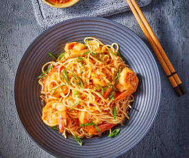 Chili Oil Noodles with Shrimp