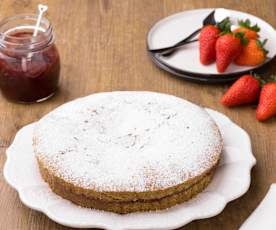 Torta di grano saraceno alle fragole