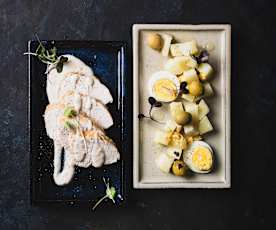 Tonnato de dinde avec salade de pommes de terre tiède