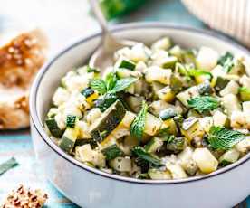 Courgettes à la menthe