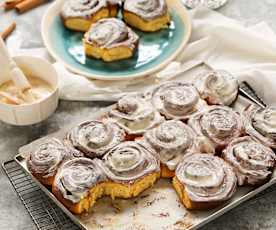 Cinnamon rolls de calabaza