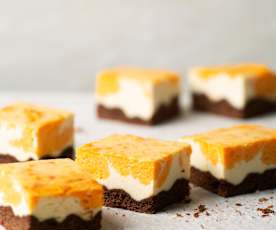 Μπάρες τσιζκέικ με γλυκοπατάτα