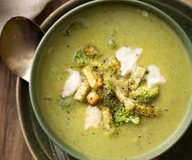 Velouté tout brocoli au gorgonzola