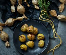 Castanhas glaceadas (marrons glacés)