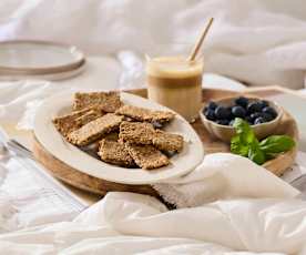 Glutenfreies Low Carb Knäckebrot