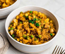 Charquicán con charqui