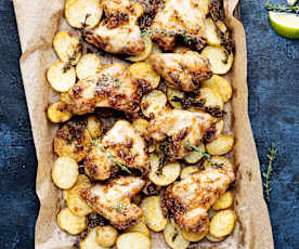 Alette di pollo agrodolci Sottovuoto con patate