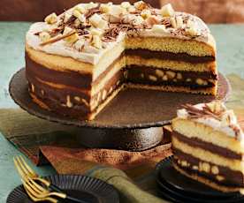 Bananen-Espresso-Sahne-Torte