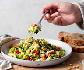 Demo recept Broccoli Salade met Rode Pepers en Pijnboompitten