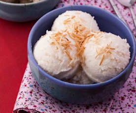 Sorvete de coco