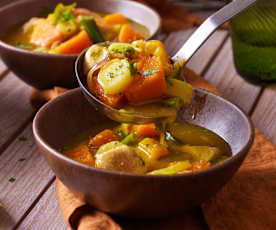 Butternuss-Kürbis-Eintopf