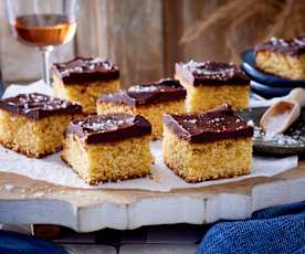 Blondie mit Fleur de Sel und Schokoganache