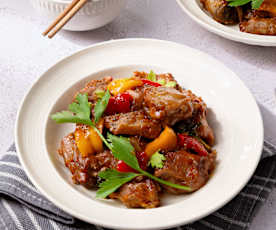 Sườn Xào Chua Ngọt Với Ớt Chuông