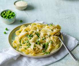 Sos Alfredo z groszkiem