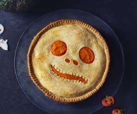 Tarte au potiron d'Halloween