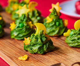 Kartoffeltannenbäume - Herzoginkartoffeln im Tannenbaum-Look