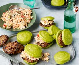 Korean bao beef sliders