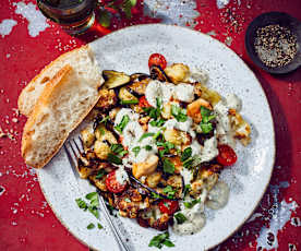 Blumenkohlsalat mit Hähnchen