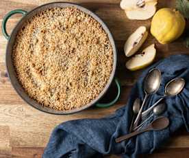 Quince crumble