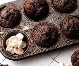 Muffins aux champignons et au chocolat