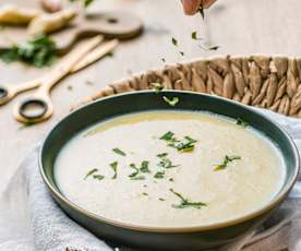 Crema de espárragos blancos