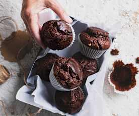 Triple chocolate muffins